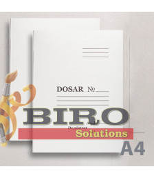 Dosar din carton FĂRĂ şină A4, 250-260 gr